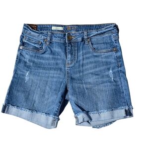 Kut From The Kloth Boyfriend Cuffed Jean Short Size 8